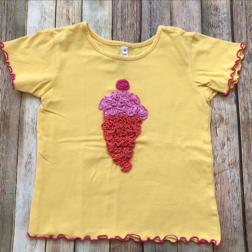Love U Lots Ice Cream Appliqué Tee